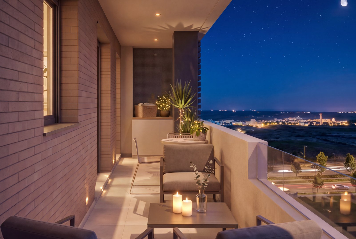 terraza nocturna
